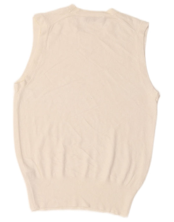 Zara Γυναικείο Γιλέκο Tank Top UK 12 Medium Off White Viscose