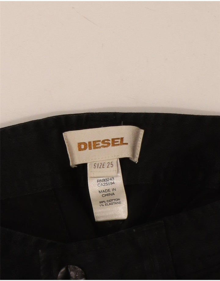 Diesel γυναικείο ίσιο παντελόνι Chino W25 L32 Navy Blue Cotton