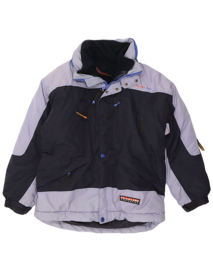 Dreamland Ανδρικό μπουφάν σκι με κουκούλα UK 40 Large Navy Blue Colourblock