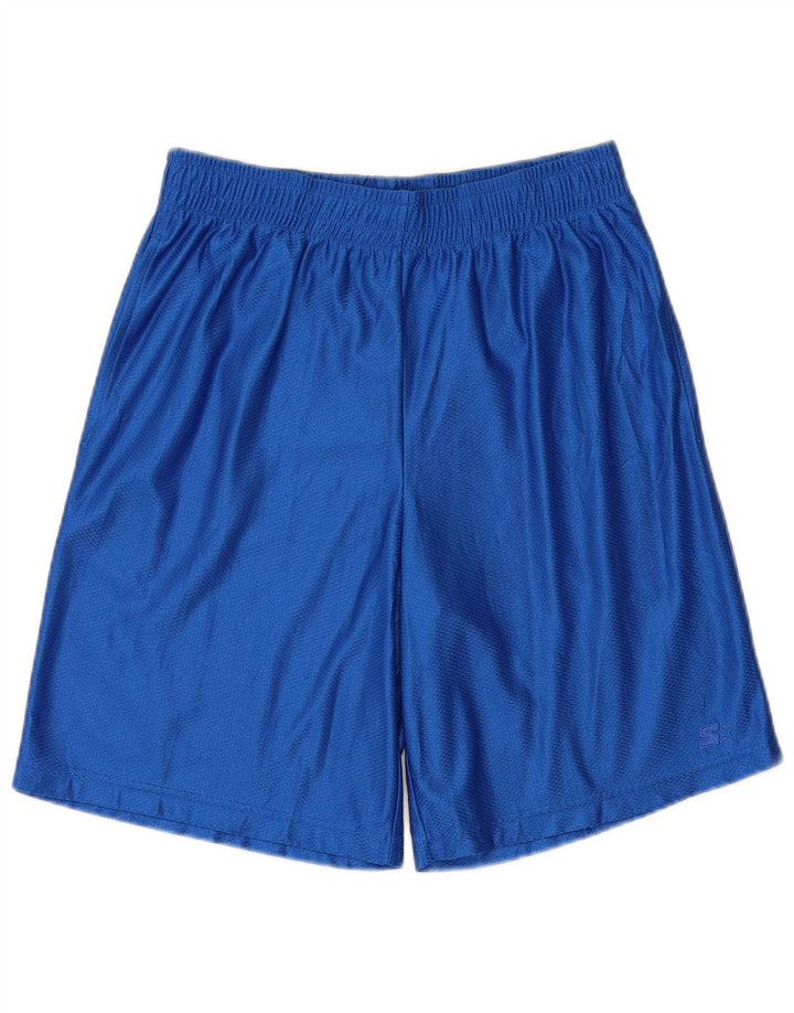 STARTER Mens Sport Shorts Small  Blue Polyester