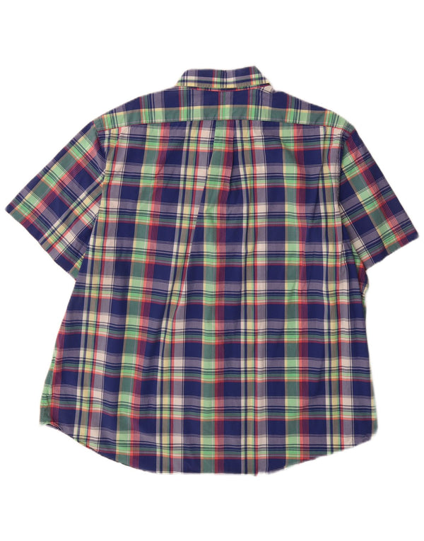 Ανδρικό κοντομάνικο πουκάμισο Ralph Lauren 2XL Μπλε βαμβακερό