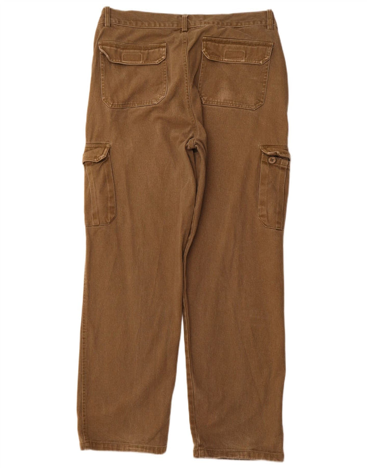 VINTAGE Ανδρικό ίσιο παντελόνι Cargo EU 52 XL W36 L30 Χακί βαμβακερό