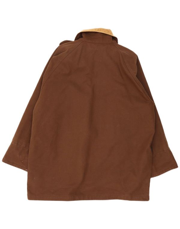 Vintage γυναικείο παλτό Windbreaker UK 16 Large Brown Colourblock