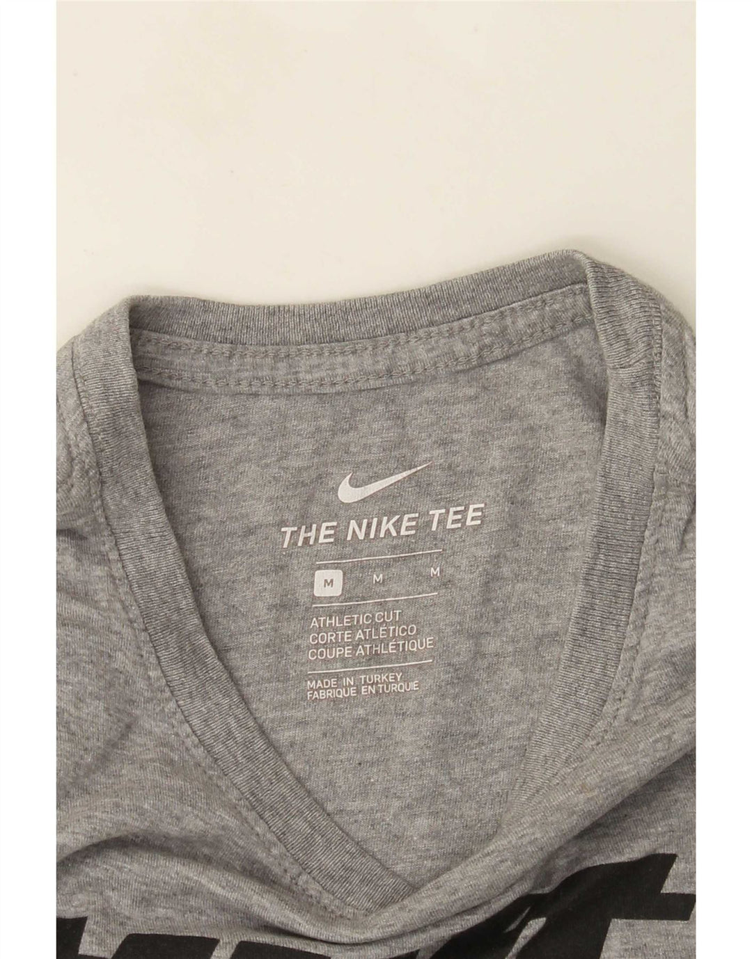 Ανδρικό T-shirt με γραφικό αθλητικό κόψιμο Nike, μεσαίο γκρι