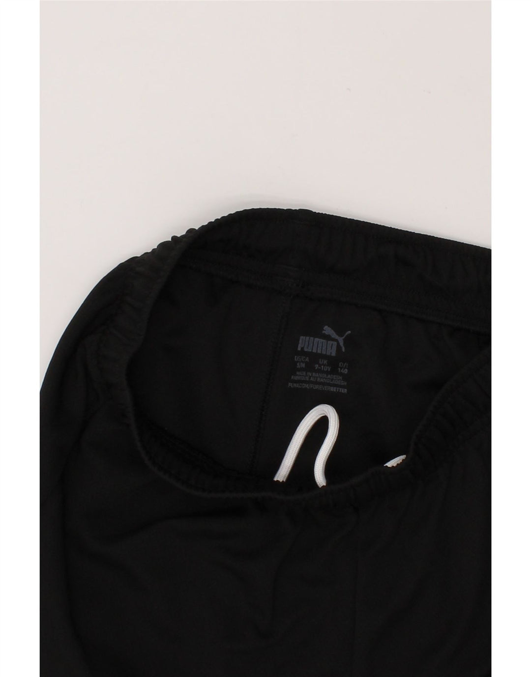 PUMA Boys Sport Shorts 9-10 Years Black Polyester Vintage Puma and Second-Hand Puma from Messina Hembry 