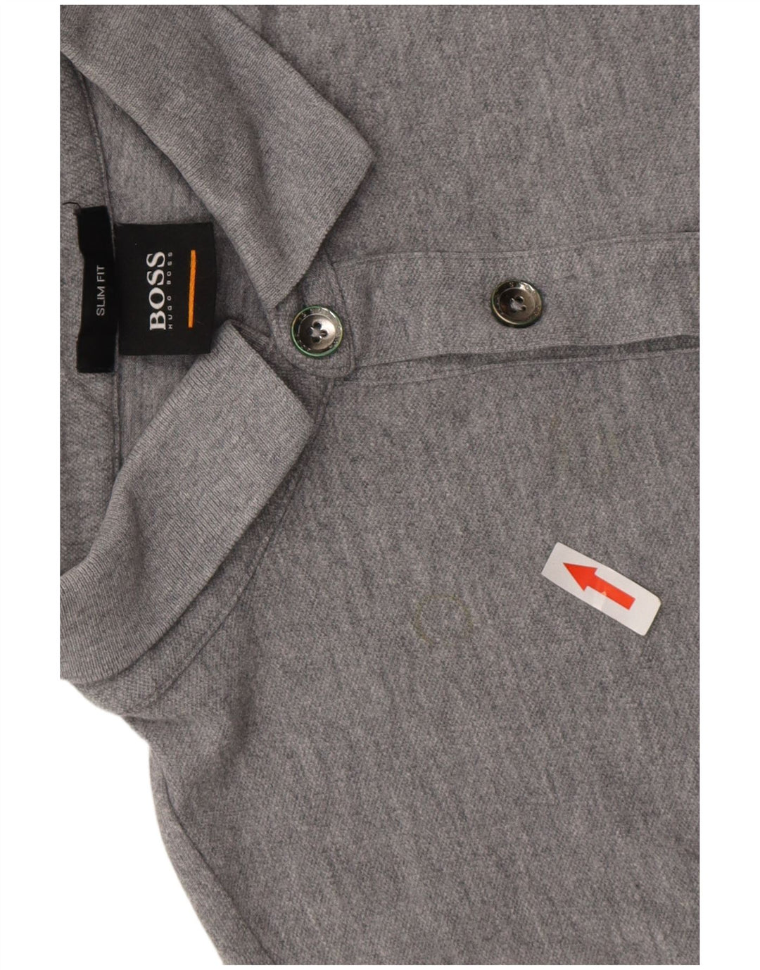 Ανδρικό μπλουζάκι πόλο Hugo Boss Slim Fit Small Grey