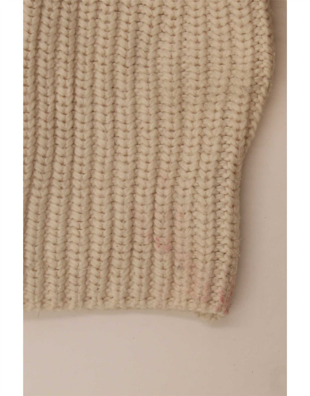 Zara Γυναικείο Longline ανοιχτό πουλόβερ ζακέτα UK 16 Large Beige Polyester