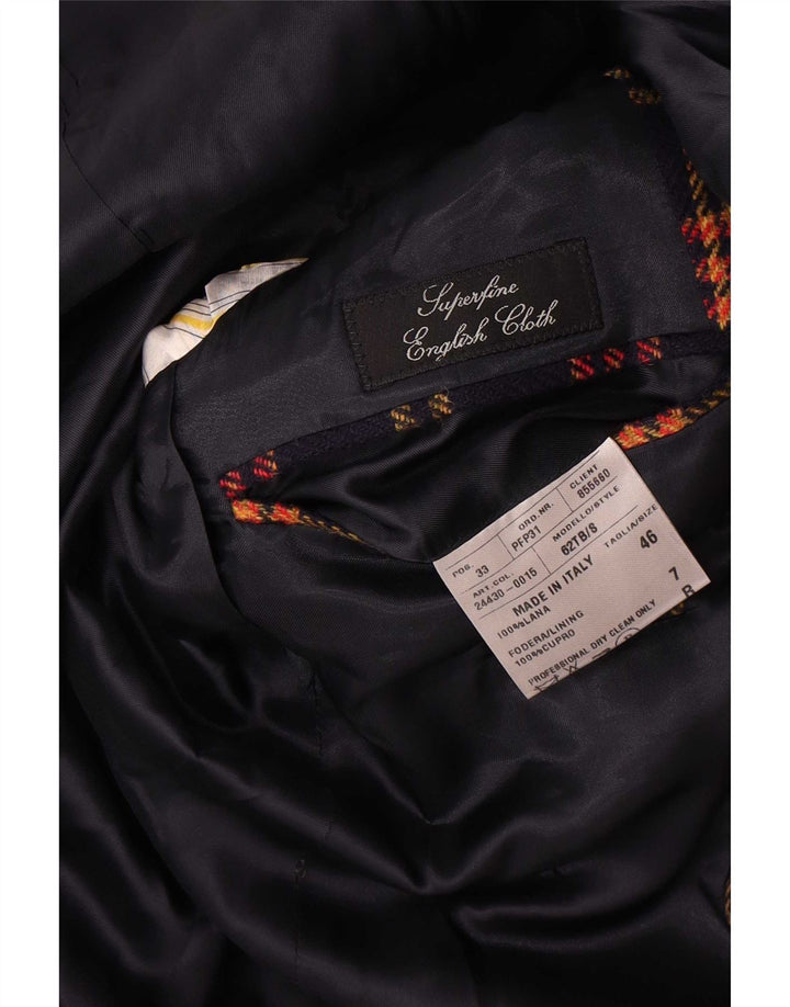Sutor Mantellassi Ανδρικό μπουφάν σακάκι με 3 κουμπιά IT 46 Small Navy Blue Check