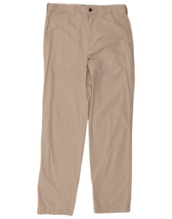Marks & Spencer Ανδρικό ίσιο παντελόνι Chino W34 L33 Μπεζ βαμβακερό