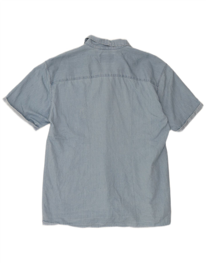Jack & Jones Ανδρικό κοντομάνικο πουκάμισο XL μπλε