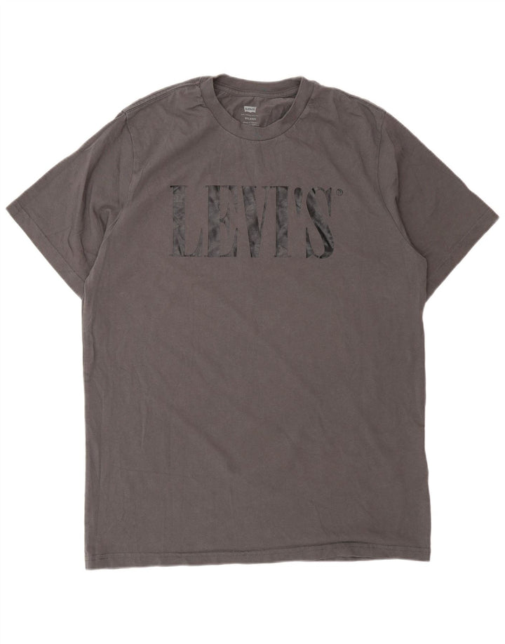 Ανδρικό μπλουζάκι Levi's Relaxed Graphic Top Μεσαίο γκρι βαμβακερό