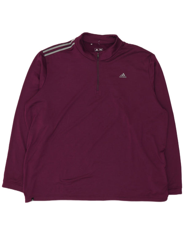 Ανδρική φόρμα πουλόβερ με φερμουάρ Adidas Top 2XL Purple Polyester