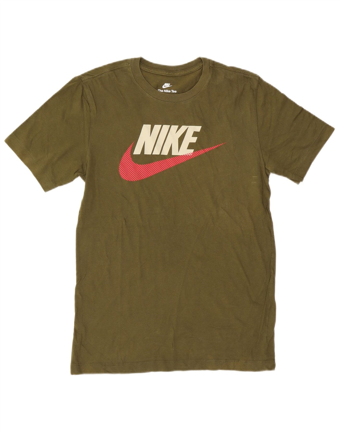 Ανδρικό γραφικό μπλουζάκι Nike, μικρό βαμβακερό χακί