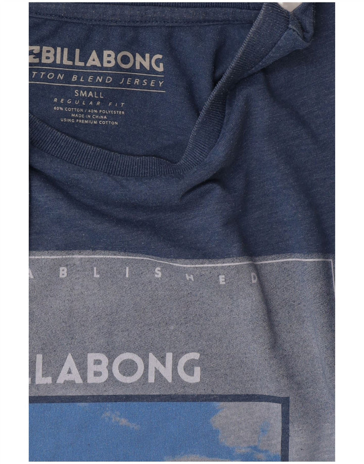 Billabong Ανδρικό T-Shirt με κανονική εφαρμογή γραφικό μπλουζάκι από μικρό μπλε βαμβακερό