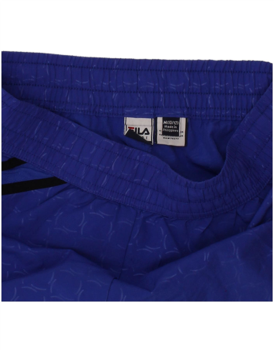 FILA Girls Sports Short 10-11 Years Medium Blue Geometric Polyester