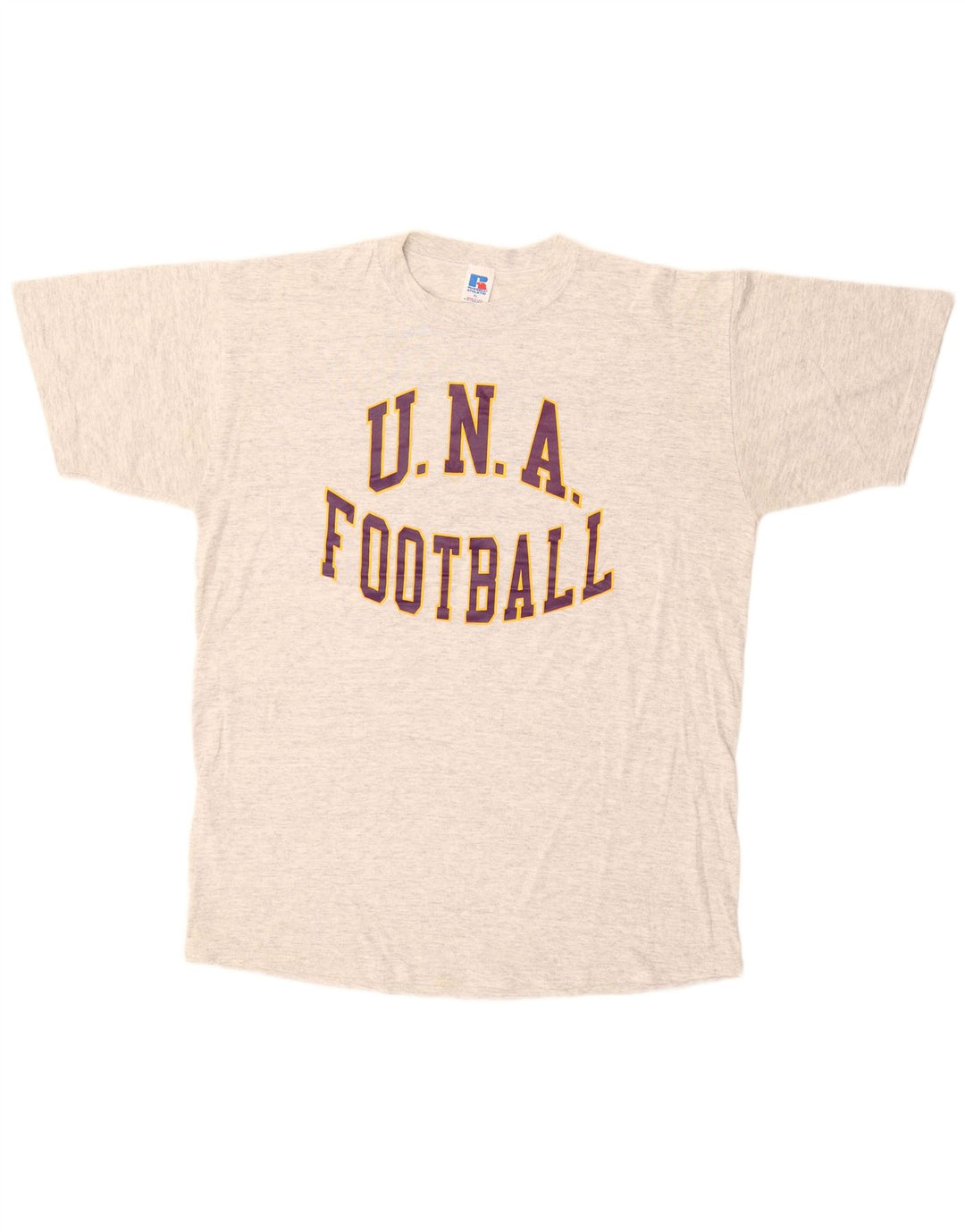 Ανδρικό γραφικό μπλουζάκι RUSSELL ATHLETIC Τοπ XL Γκρι βαμβακερό