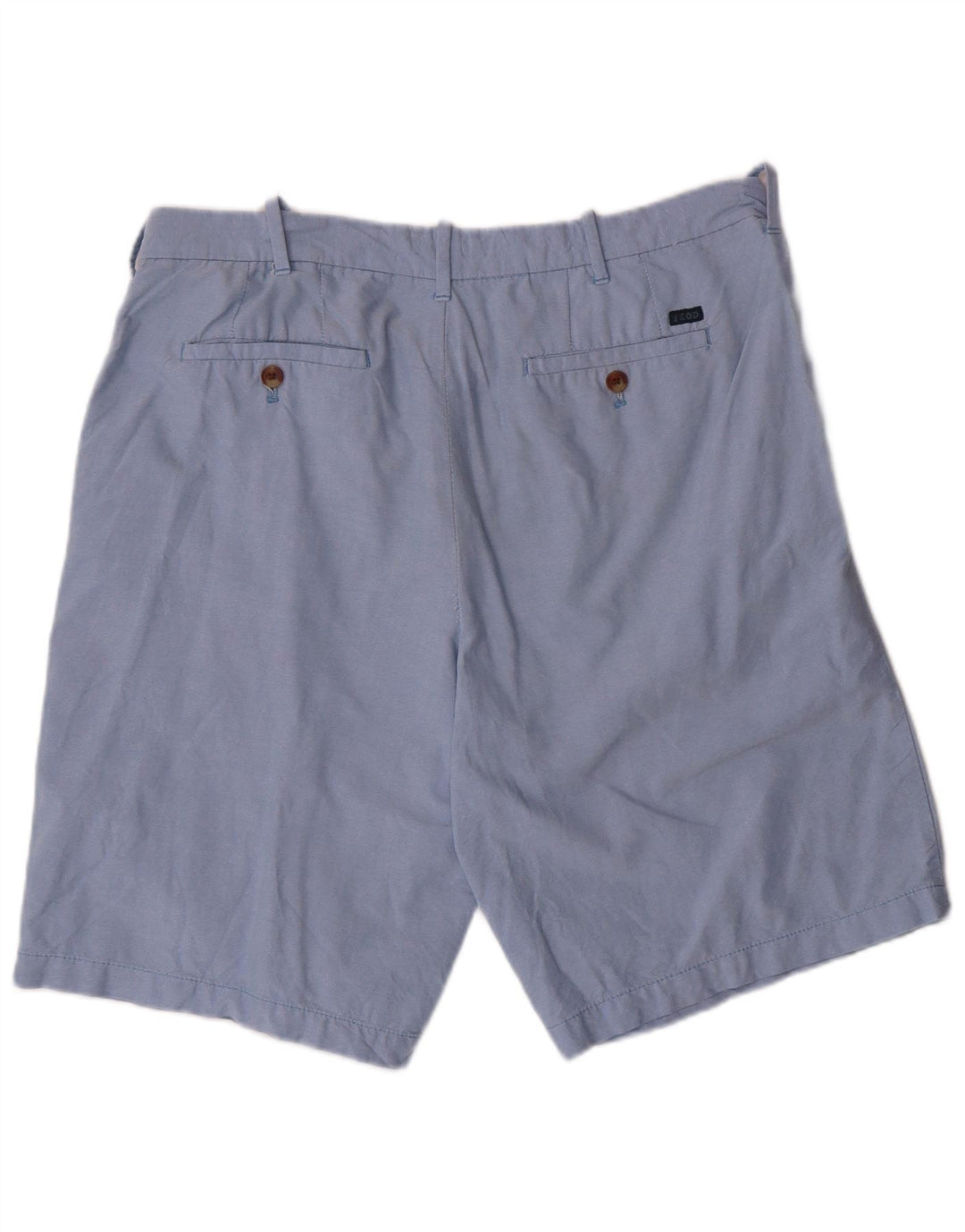 IZOD Mens Chino Shorts W36 Large Blue Cotton