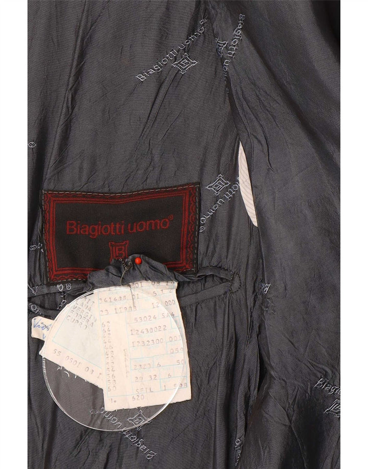 Biagiotti Ανδρικό σακάκι 2 κουμπιών σακάκι IT 50 μεγάλο γκρι μαλλί