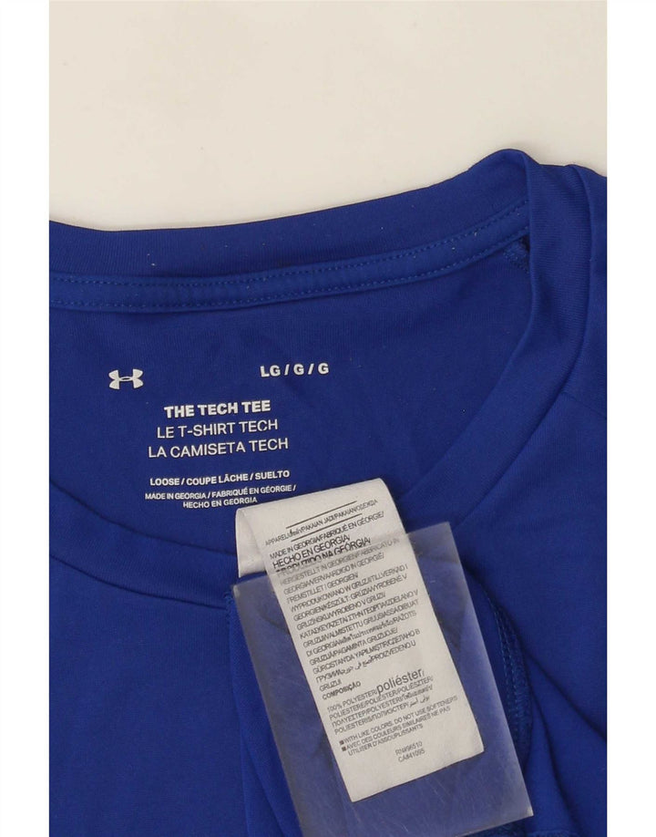 Under Armour Ανδρικό T-Shirt Top Large Blue Polyester