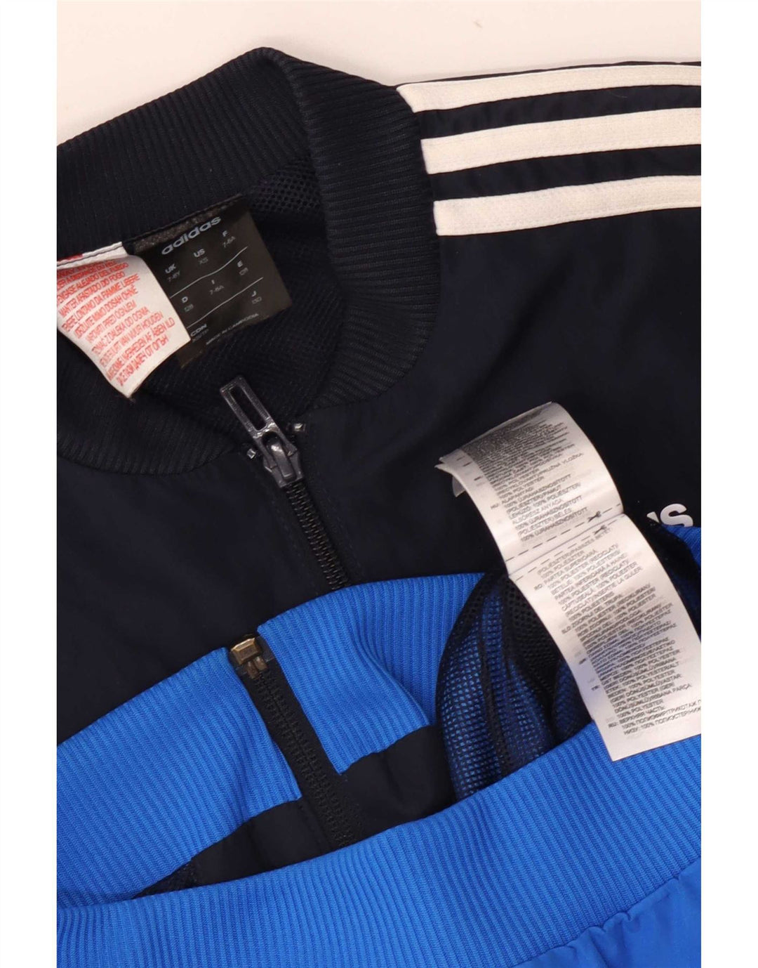 Adidas Boys αθλητική φόρμα Adidas Top Jacket 7-8 Years Blue Colourblock Polyester