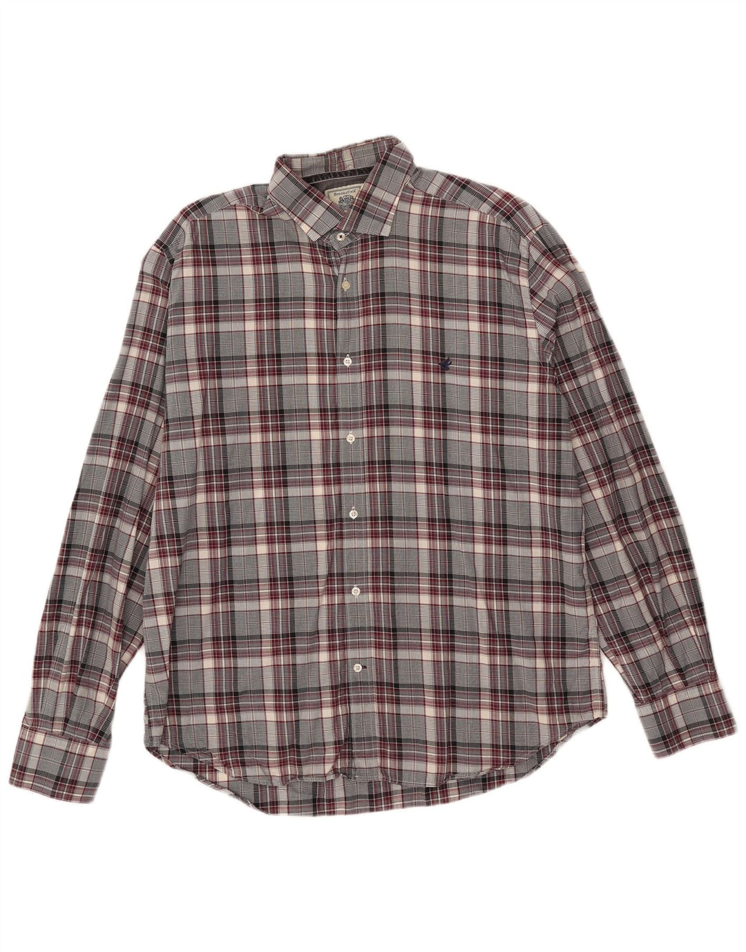 Ανδρικό πουκάμισο Brooksfield 43 Large Grey Check