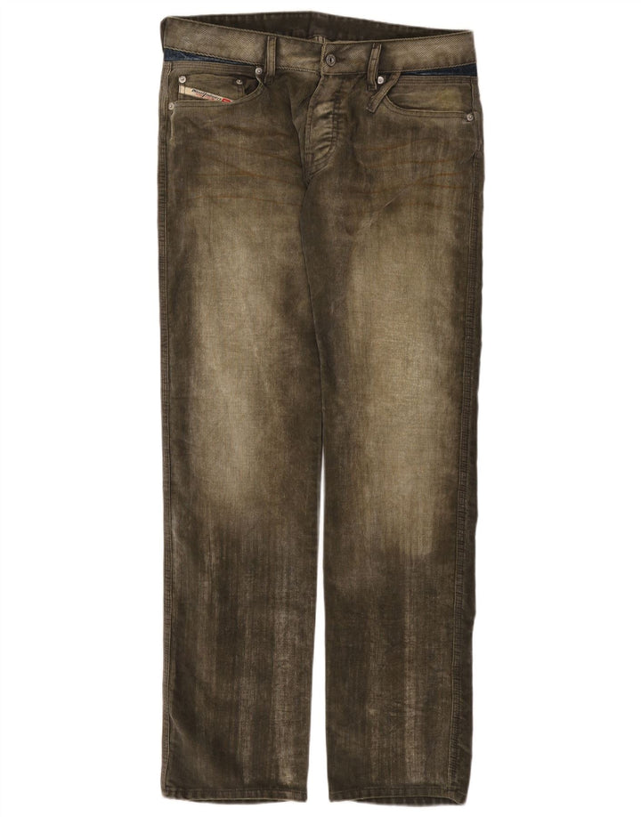 Diesel γυναικείο ίσιο τζιν W32 L32 Χακί Πολυεστέρας