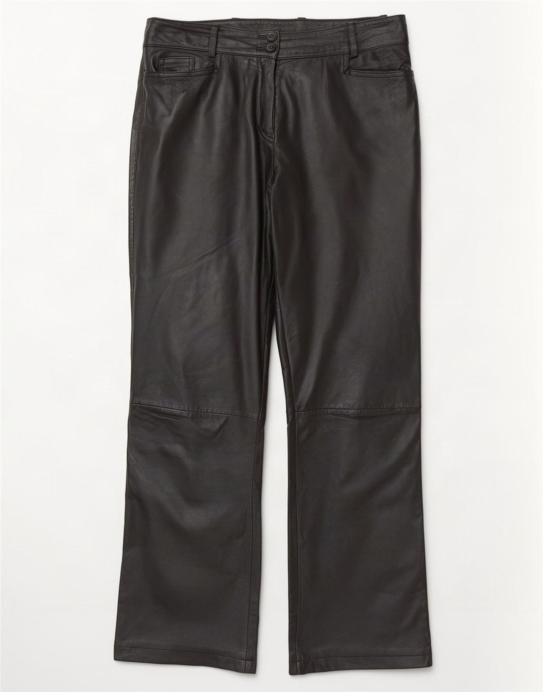 K.K.Berlin Γυναικείο ίσιο δερμάτινο παντελόνι EU 40 Medium W32 L29 Μαύρο