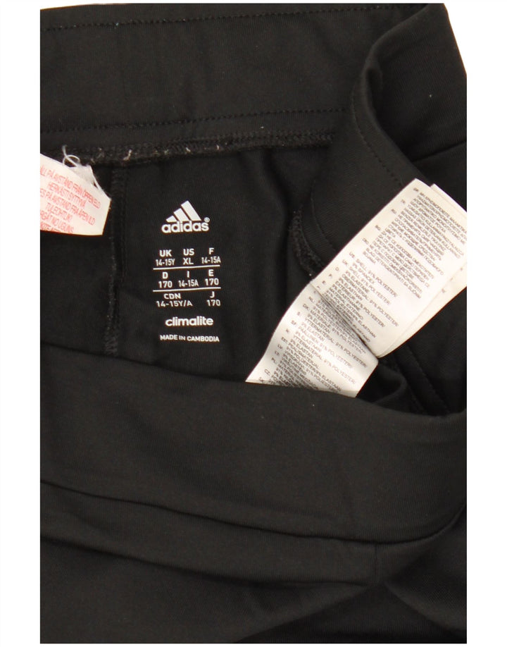 Adidas Girls Climalite κολάν 14-15 ετών μαύρο πολυεστέρα