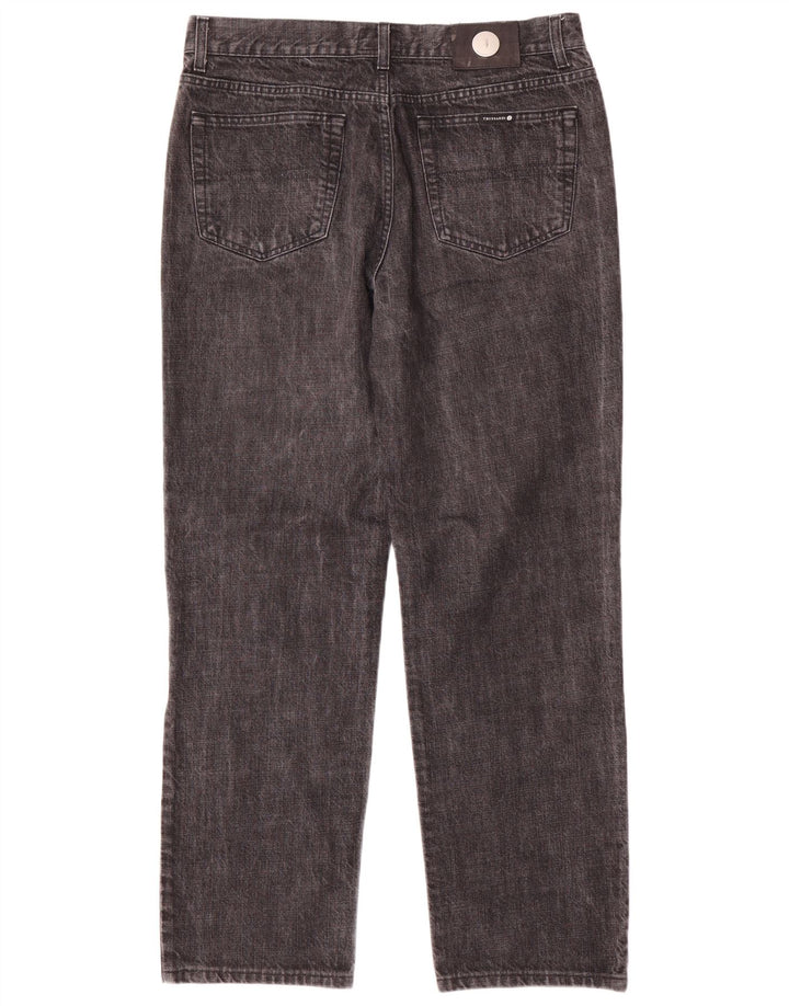 Ανδρικό τζιν Trussardi ίσιο W36 L32 Γκρι βαμβακερό