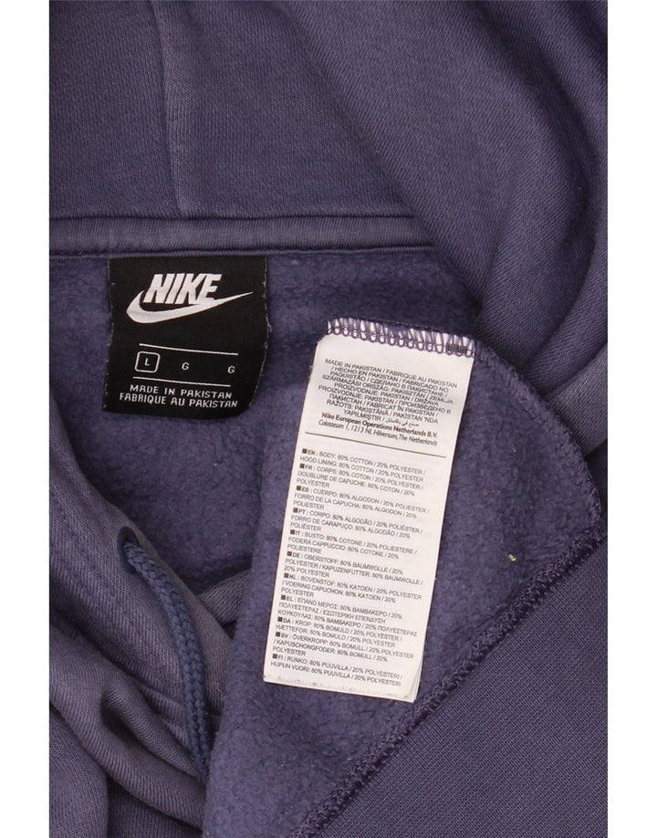 Ανδρικό μπλουζάκι με κουκούλα Nike Large Navy Blue Cotton