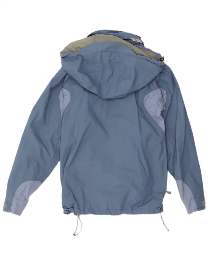 BERGHAUS Γυναικείο μπουφάν βροχής με κουκούλα UK 10 Small Blue Colorblock Nylon