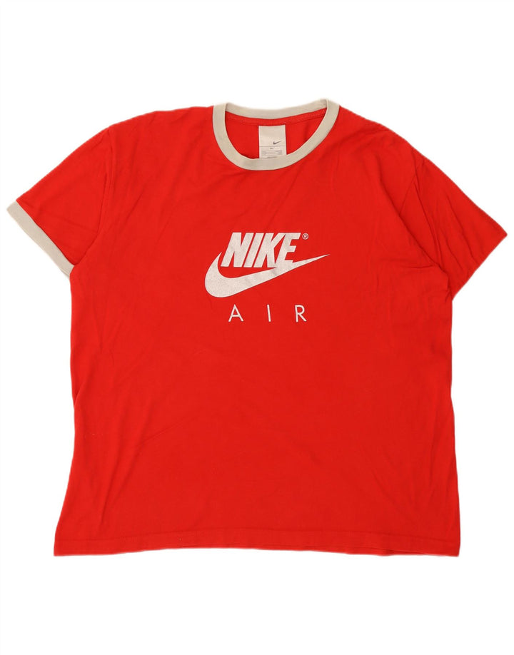 Ανδρικό γραφικό μπλουζάκι Nike XL κόκκινο βαμβακερό