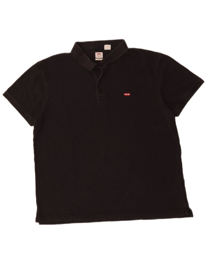 Ανδρικό πουκάμισο LEVI'S Standard Fit Polo XL Μαύρο βαμβακερό
