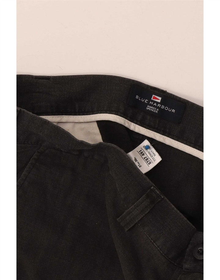 Marks & Spencer Mens Blue Harbour Chino Short W36 Large Navy Lenn