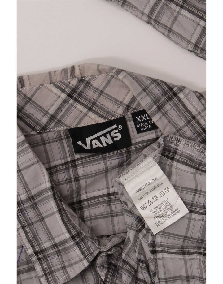 Ανδρικό πουκάμισο Vans 2XL Γκρι βαμβακερό καρό