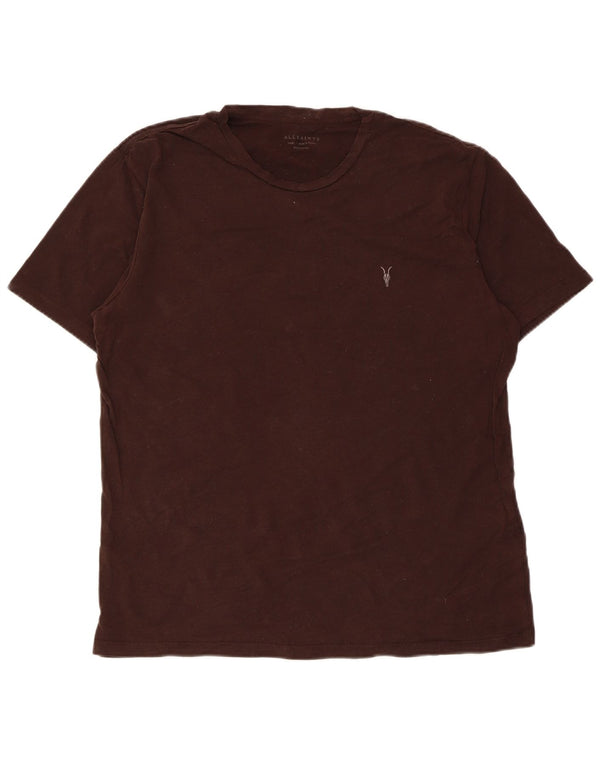 Ανδρικό T-Shirt All Saints Regular Fit Top Large Brown Βαμβακερό