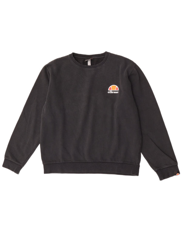 Ellesse Γυναικεία Φούτερ Jumper UK 14 Large Μαύρο Βαμβακερό