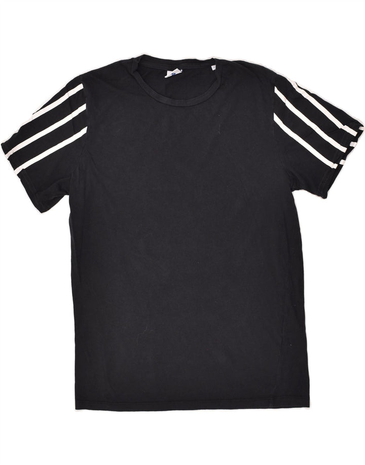 JACK & JONES Mens T-Shirt Top Large Black Cotton | Vintage Jack & Jones | Thrift | Second-Hand Jack & Jones | Used Clothing | Messina Hembry 