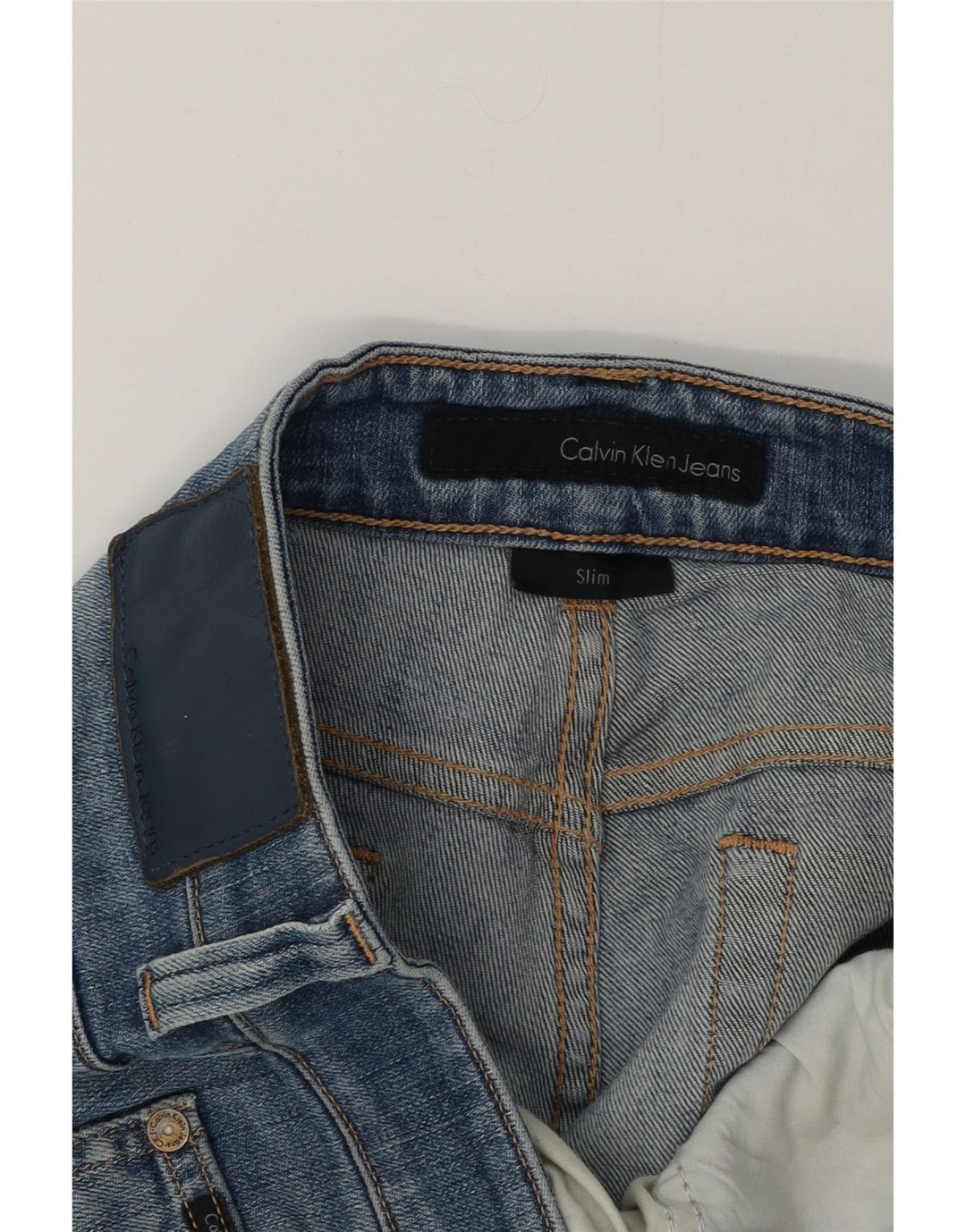 CALVIN KLEIN Ανδρικό τζιν Distressed Slim W34 L30 Blue