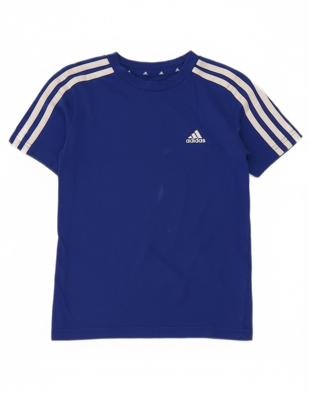 Adidas Boys T-Shirt Top 7-8 Years Blue Cotton