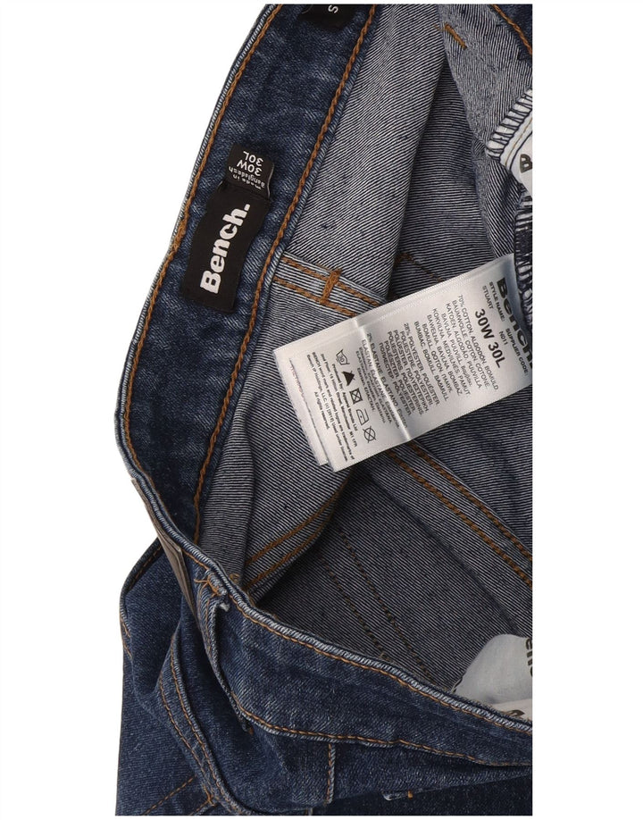 Πάγκος Ανδρικό ίσιο τζιν W30 L30 Navy Blue Cotton