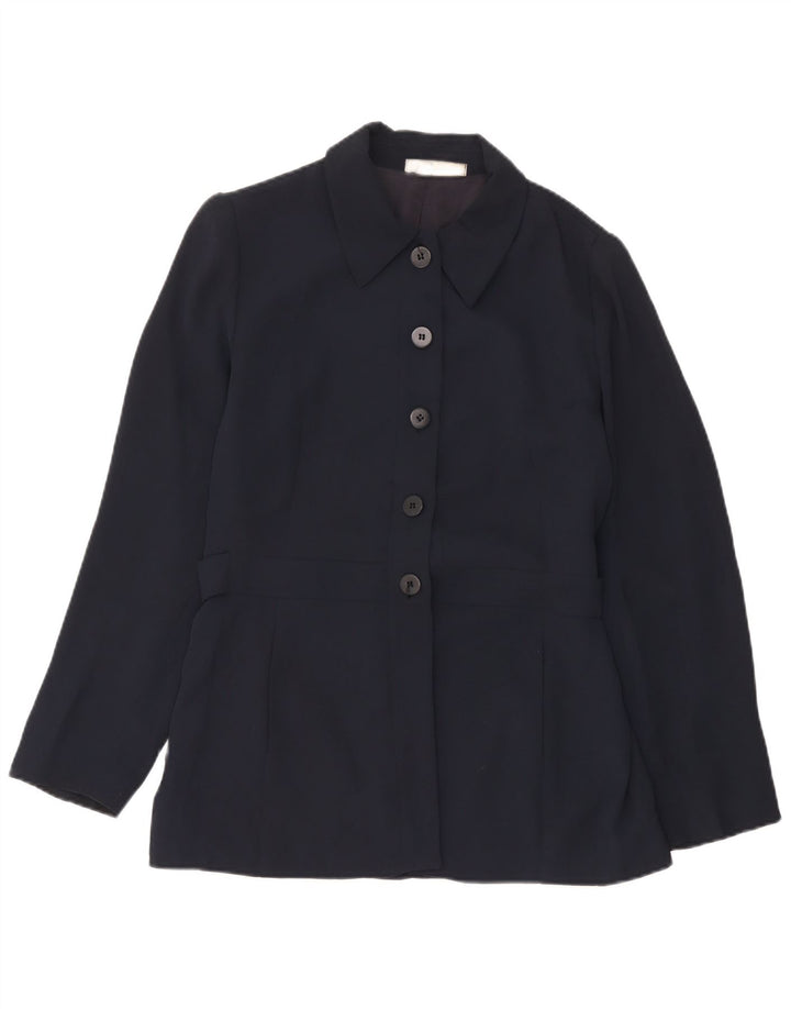 Zara Γυναικείο σακάκι με 5 κουμπιά μπλέιζερ EU 42 Large Navy Blue Rayon