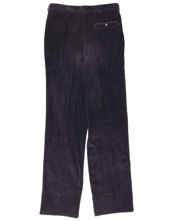 POP 84 Ανδρικό ίσιο κοτλέ παντελόνι IT 48 Medium W30 L34 Navy Blue