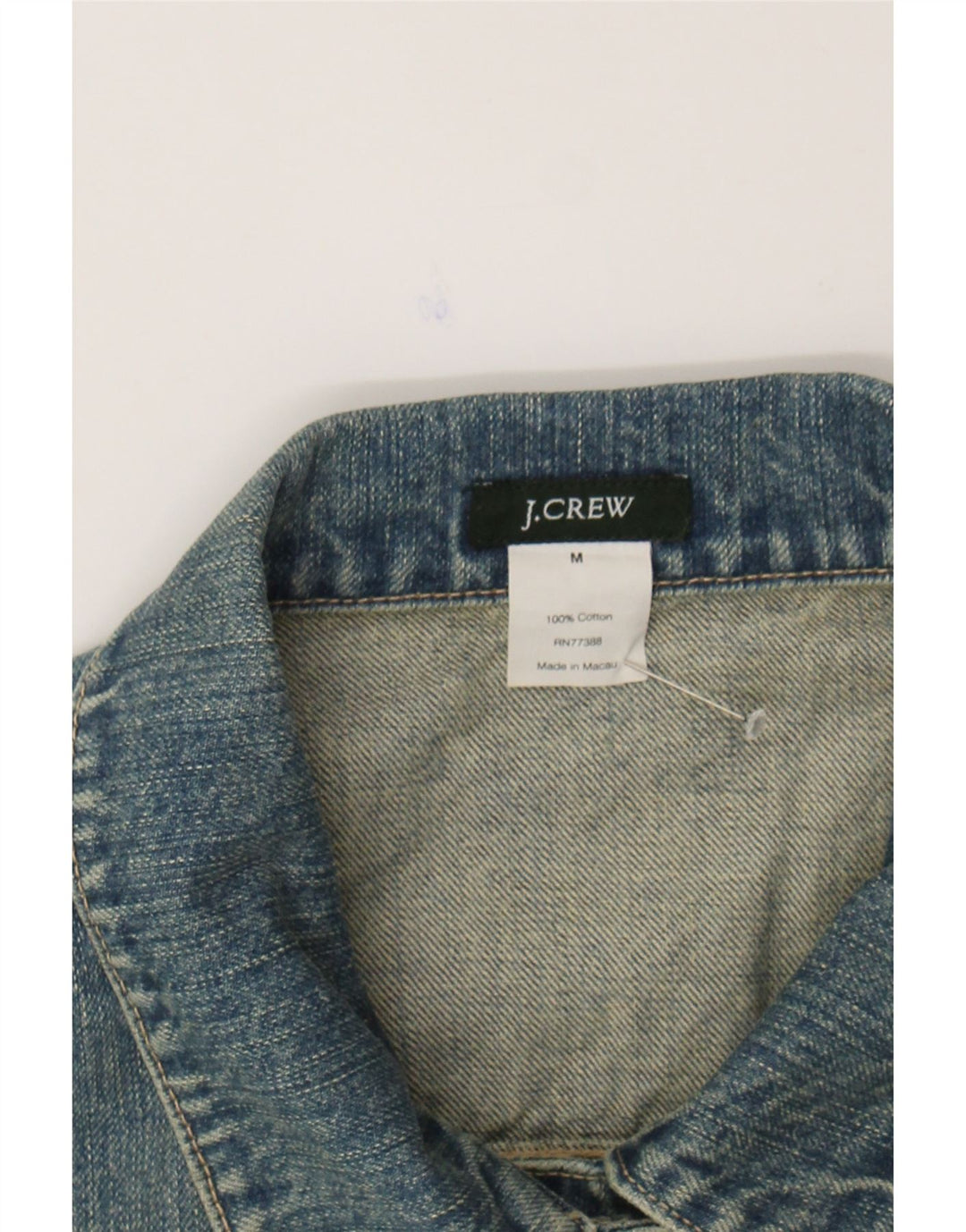 J. CREW Womens Denim Jacket UK 12 Medium Blue Cotton Vintage J. Crew and Second-Hand J. Crew from Messina Hembry 