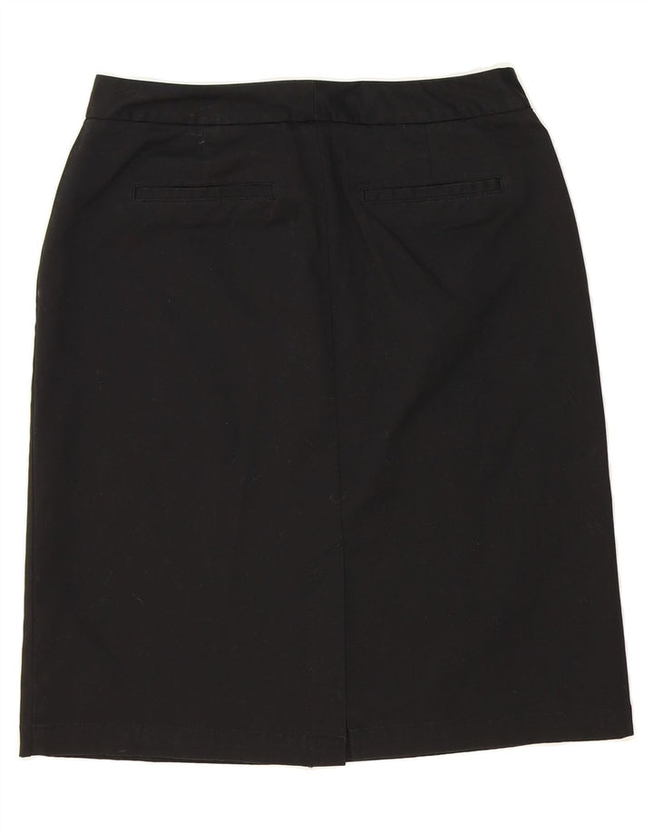 DOCKERS Womens Straight Skirt US 8 Medium W30  Black Cotton Vintage Dockers and Second-Hand Dockers from Messina Hembry 