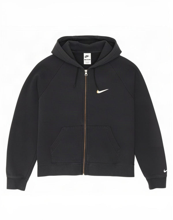 Γυναικείο πουλόβερ με κουκούλα με φερμουάρ Nike UK 6 XS Μαύρο