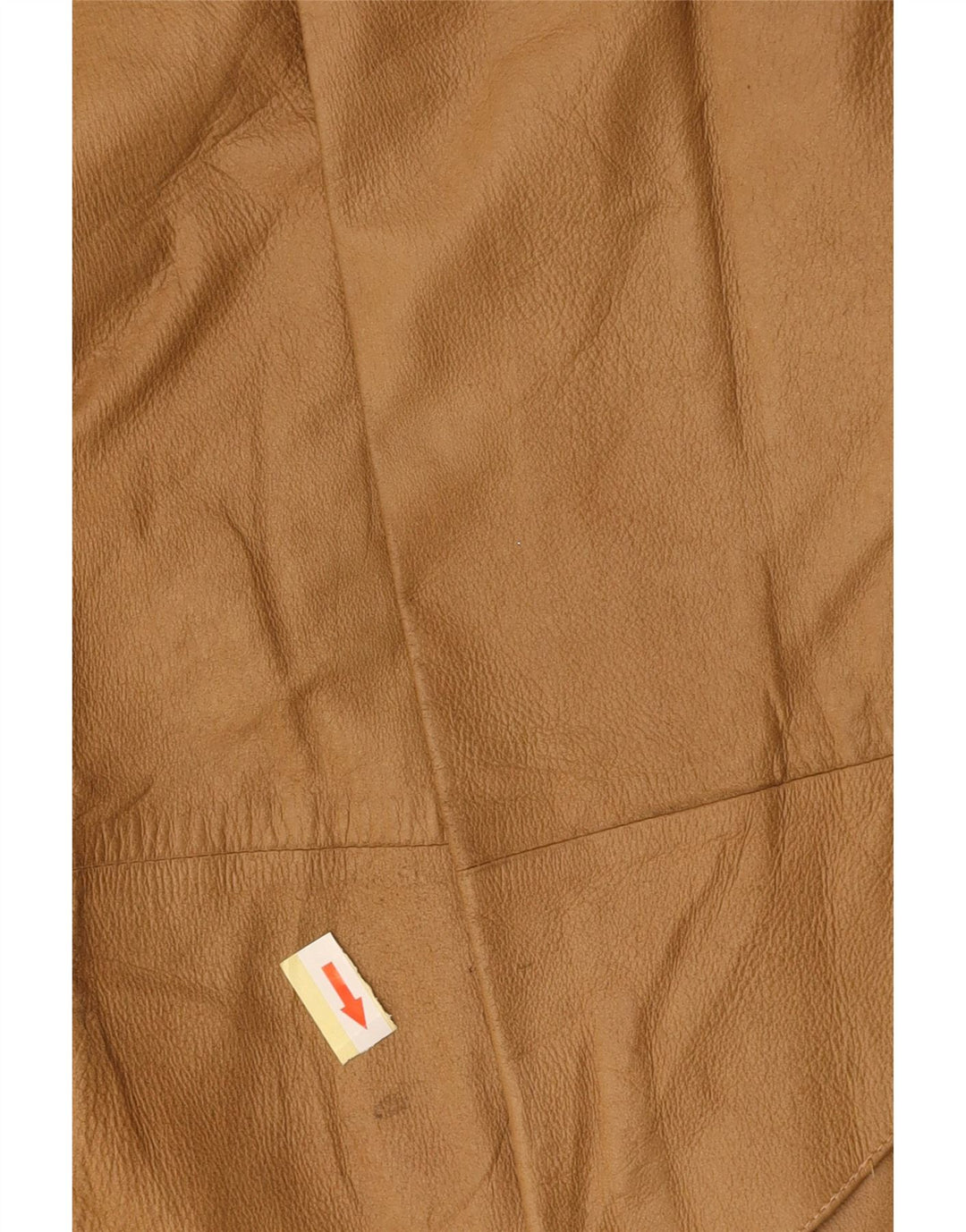 VINTAGE Γυναικεία Ψηλόμεση Δερμάτινη Φούστα IT 42 Medium W26 Καφέ