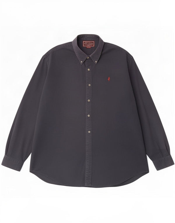 Ανδρικό πουκάμισο Marlboro Classics 2XL Navy Blue Βαμβακερό