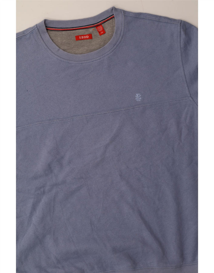 IZOD Mens Sweatshirt Jumper Large Blue Vintage Izod and Second-Hand Izod from Messina Hembry 