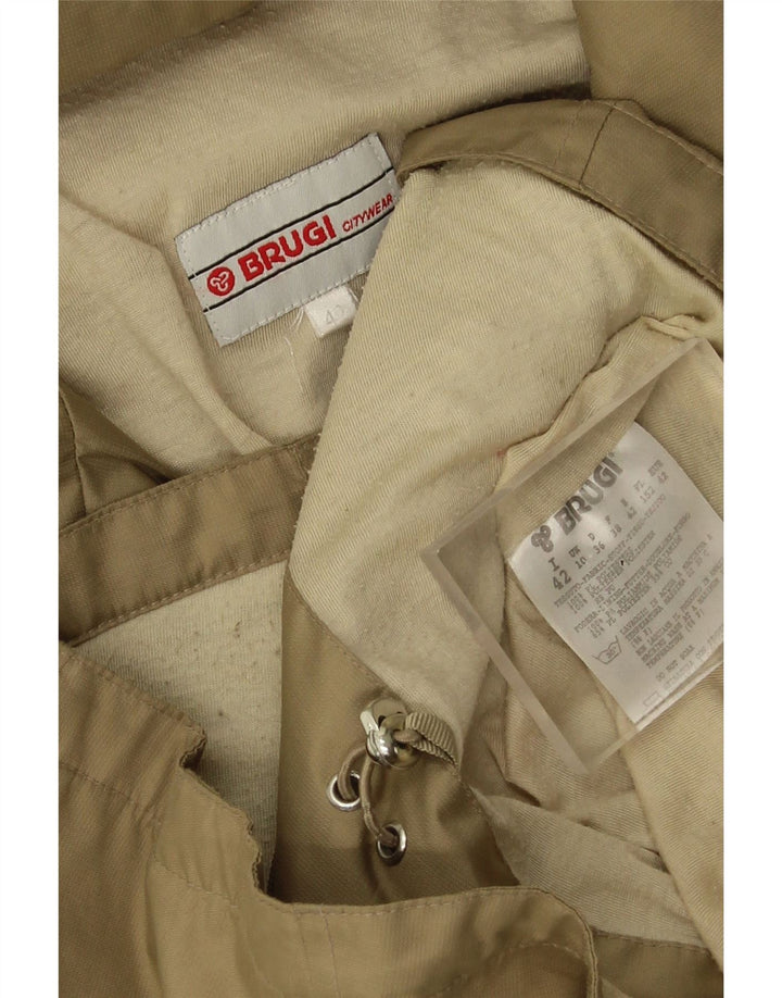 Brugi Γυναικείο Μπουφάν Utility Oversized UK 10 Small Beige Polyester